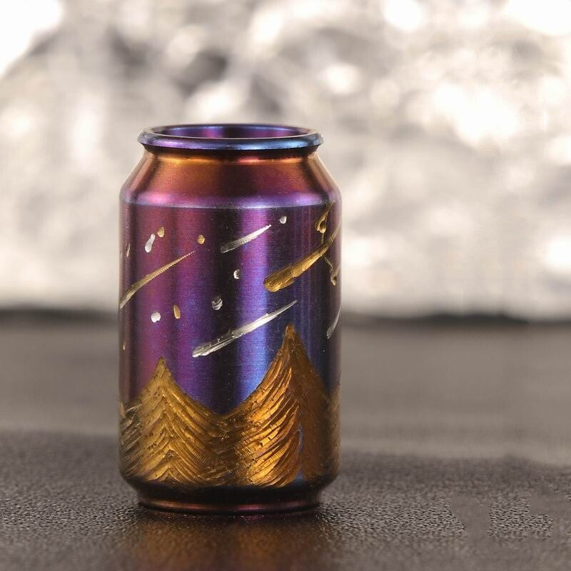 Titanium Knife Lanyard Bead Paracord Necklace Pendant Bracelet Bead EDC Handmade 07FC0E-D4 - KOEEK