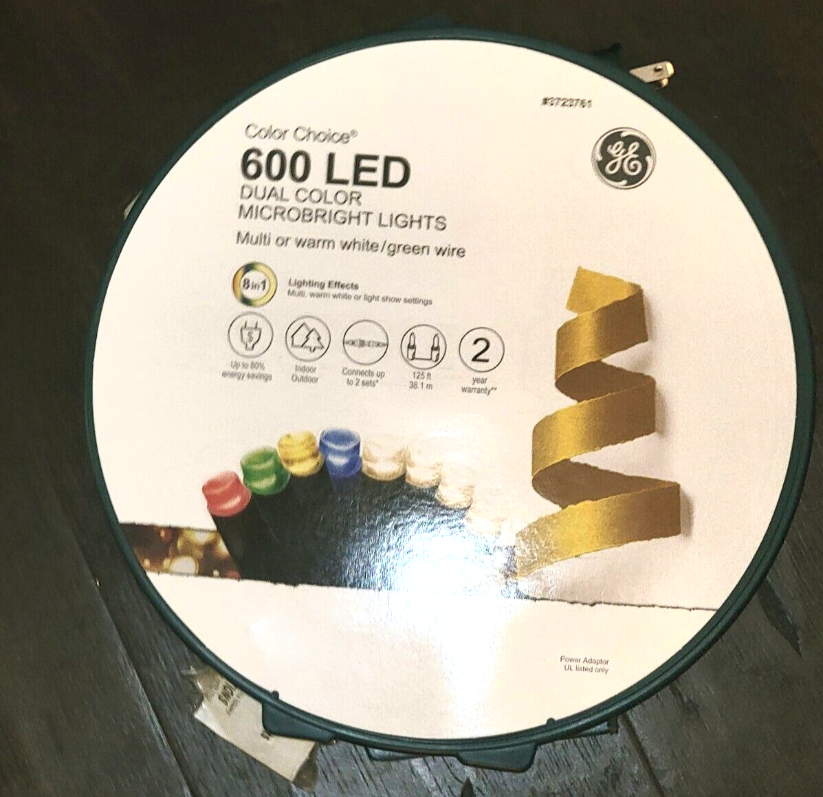 GE Color Choice 600 Ct Dual Color Multicolor Warm White LED MicroBright Lights GE - KOEEK