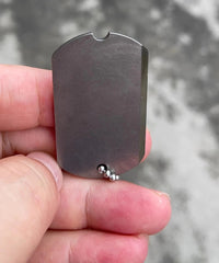 Titanium Alloy Dog Tag Pendant Necklace Pet Dog Identity Card Necklace 07FC0E-D4 - KOEEK