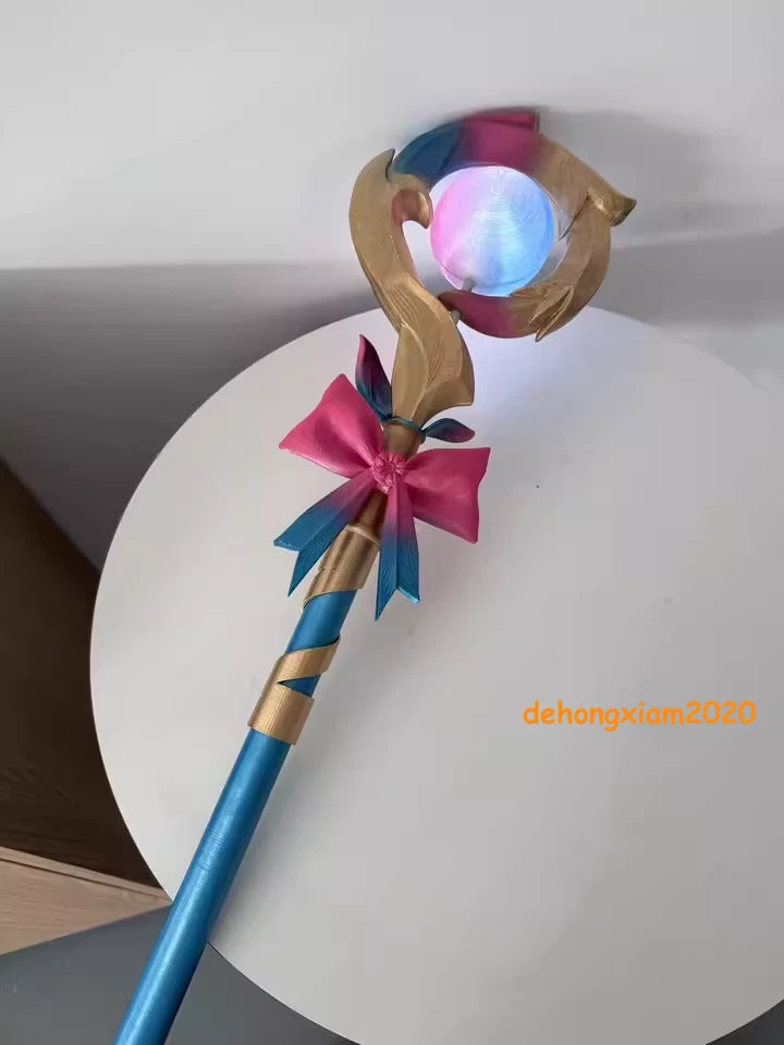 Honkai：Star Rail Hyacinthia Cosplay Glowing Magic Wand 100cm Staff 3D Printing 07FC0E-D4 - KOEEK