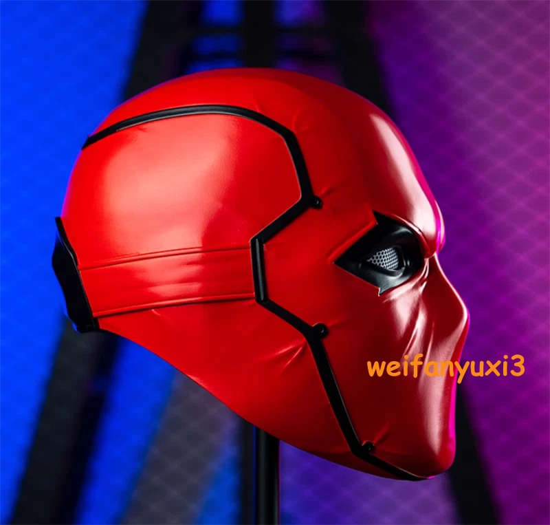 Halloween Red Hood Mask Cosplay Batman Superhero 1/1 Helmet Marvel Wearable 07FC0E-D4 - KOEEK