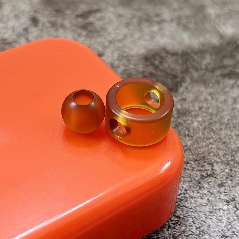 PEI Resin Knife Lanyard Bead Paracord Necklace Pendant EDC Bracelet Bead Gift 07FC0E-D4 - KOEEK