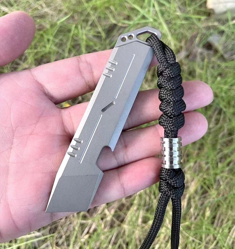 Titanium Alloy Pry Bar Crowbar Bottle Opener Portable Outdoor Multi Tools EDC 07FC0E-D4 - KOEEK