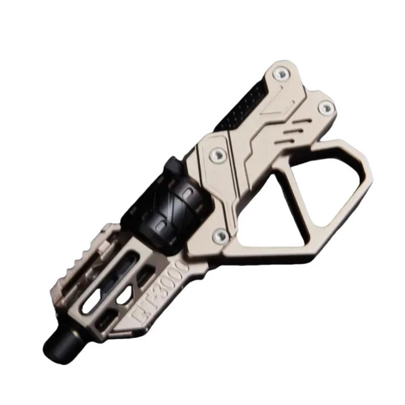 EDC Toy QT-3000 Revolver Push Slider Gun Spinner Button Fingertip Gyro 07FC0E-D4 - KOEEK