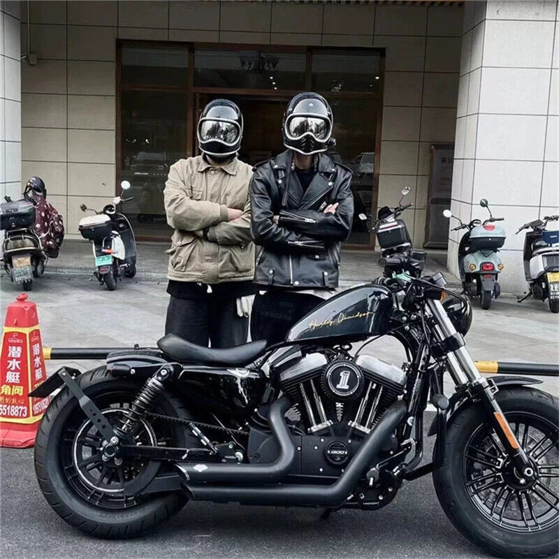 Full Face Rider Motorcycle Helmet Retro Style Small Helmet with Shield SORK SORK - KOEEK