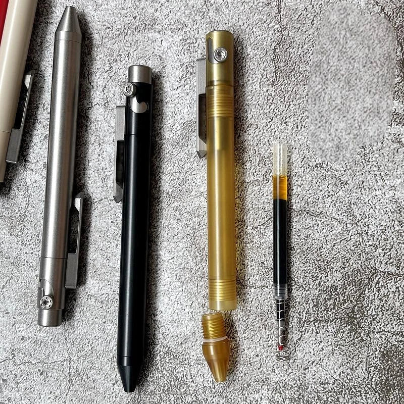 PEI PEEK POM Titanium Ballpoint Pen Signature Writing Pocket Pen Business Office 07FC0E-D4 - KOEEK