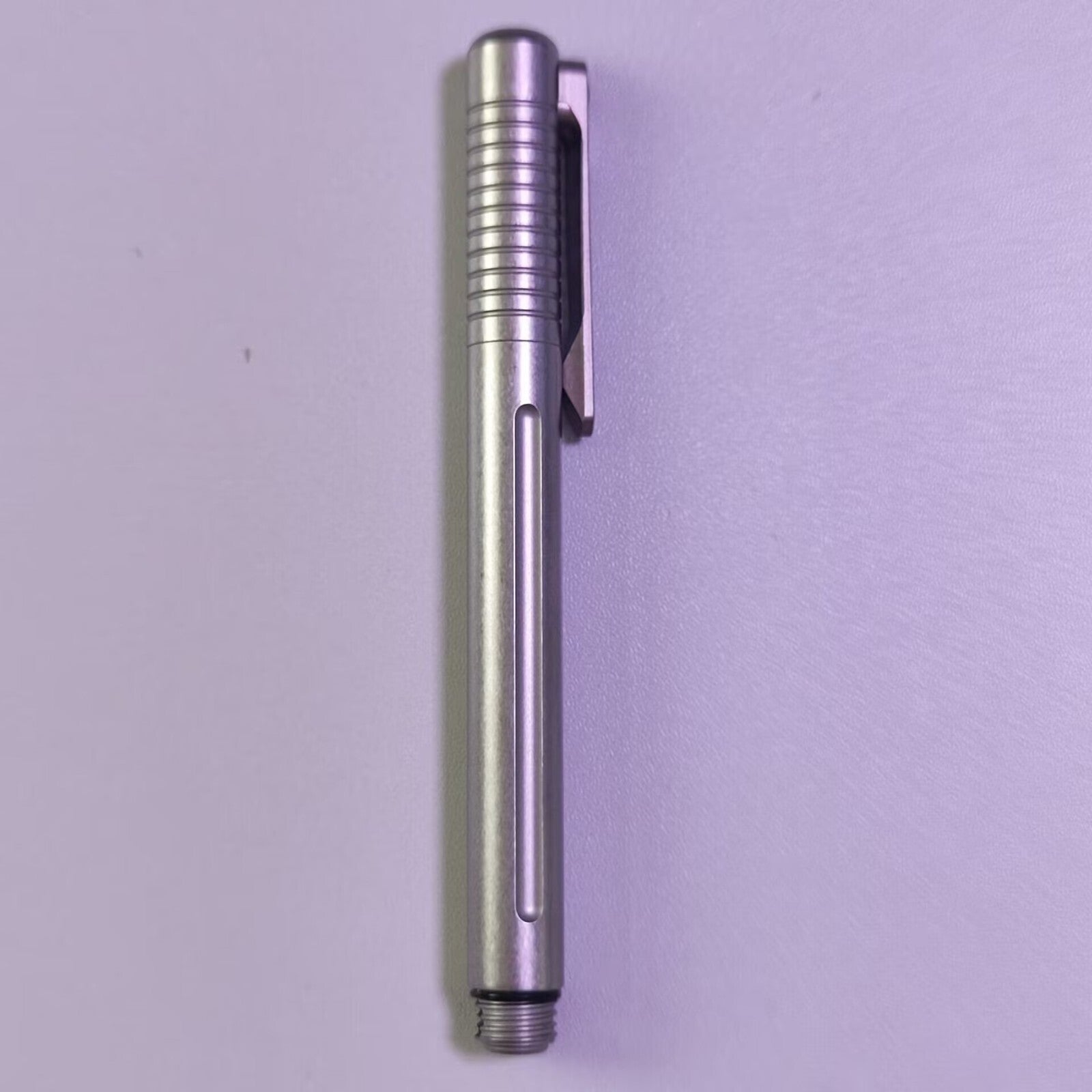 TC4 Titanium Portable Tactical Pen Pocket Ballpoint Pen Outdoor Travel EDC Pen 07FC0E-D4 - KOEEK