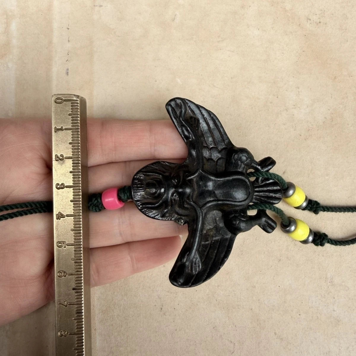Tibetan Garuda Pendant Amulet Brass Bird Necklace Collectible 07FC0E-D4 - KOEEK