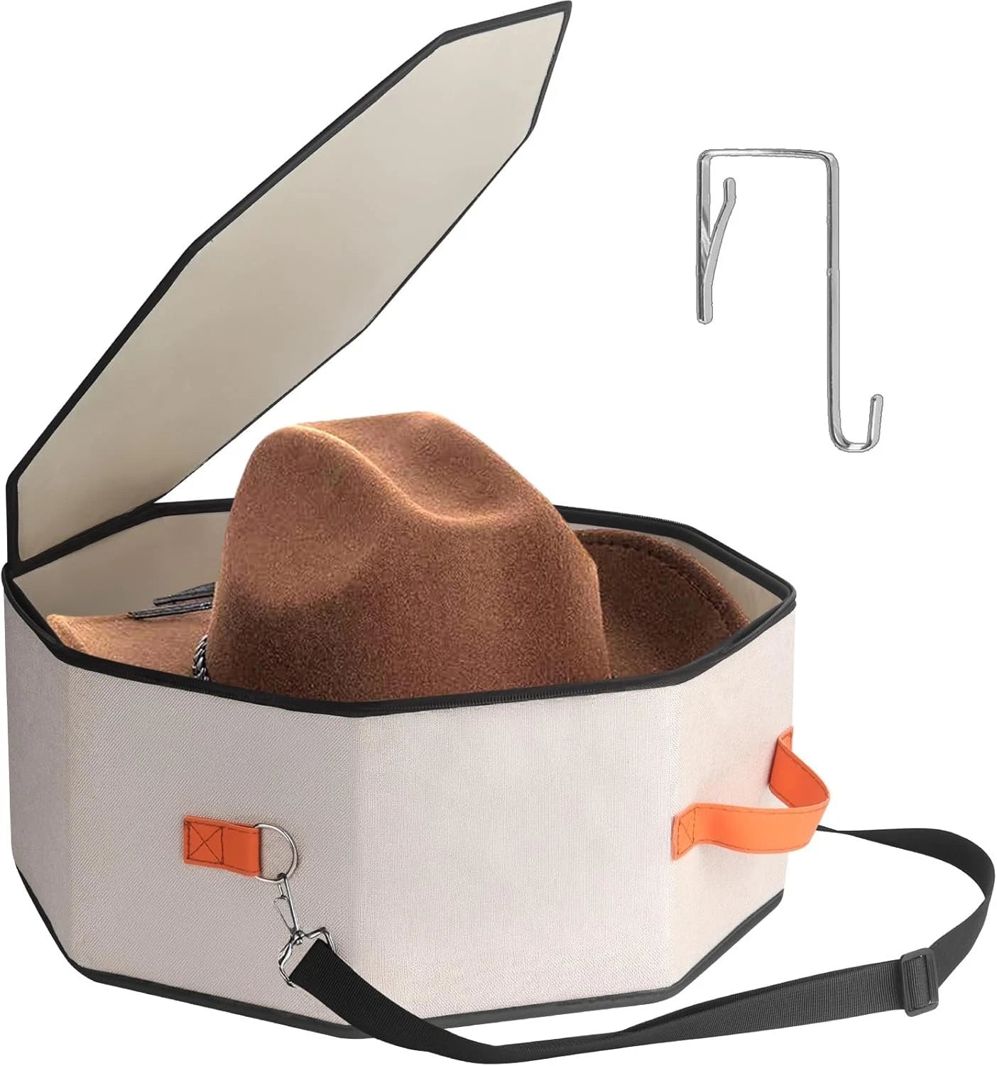 Unisex hat storage box, cardboard-supported hat box 07FC0E-D4 - KOEEK