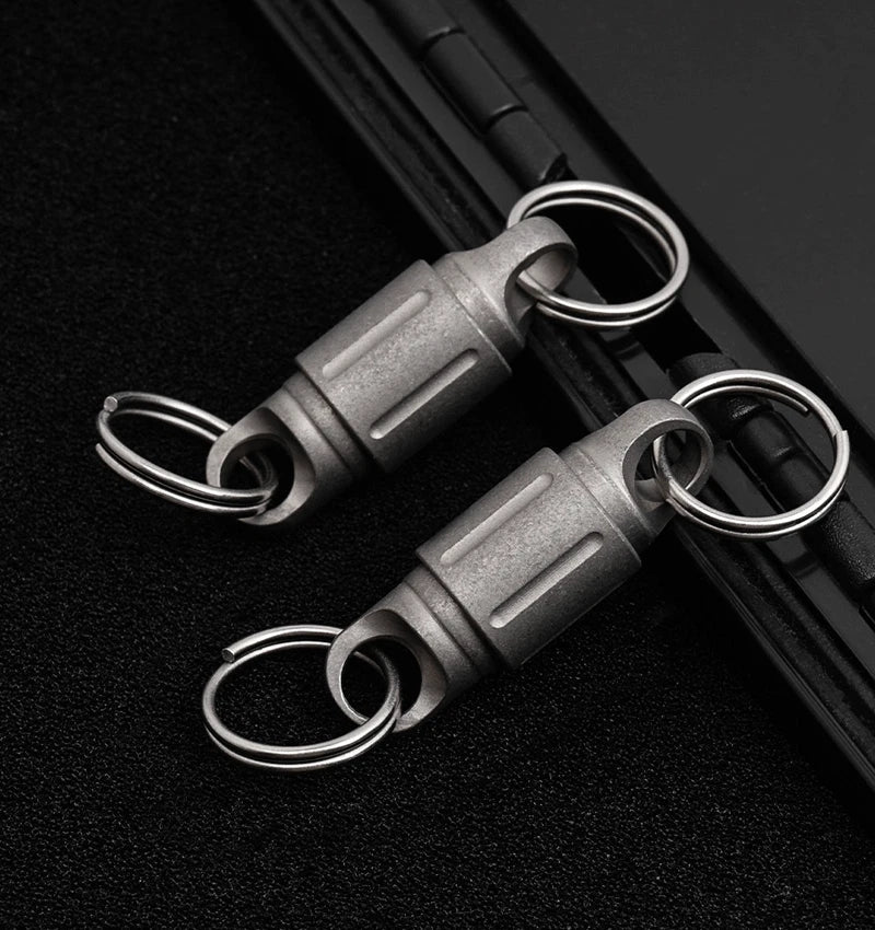 EDC 360 Degree Rotating Titanium Gimbal Keychain Car Keychains with Key Ring Hot 07FC0E-D4 - KOEEK