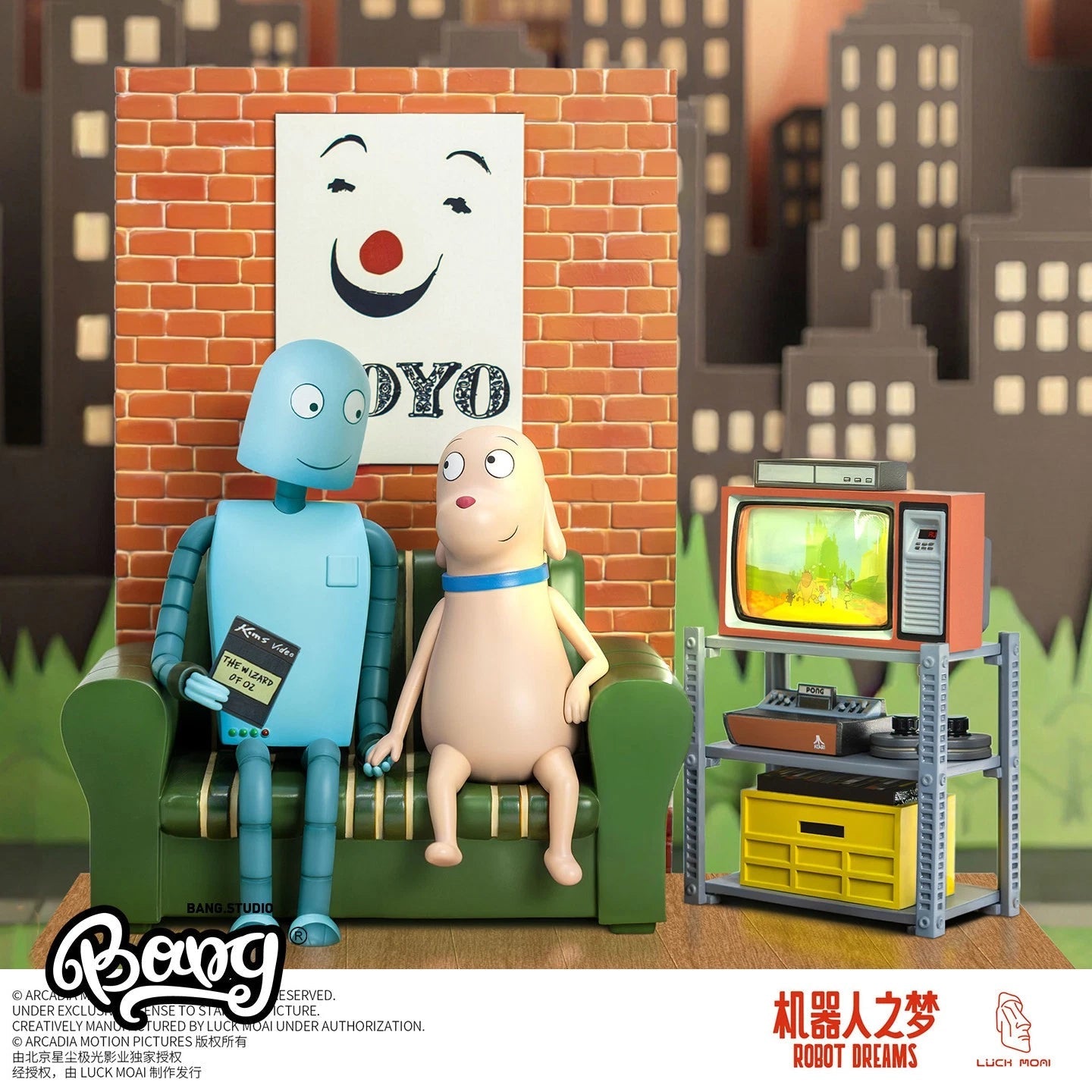 In Stock Official LUCK MOAI X Robot Dreams Collectible Figure Ornament Gift LUCK_MOAI - KOEEK