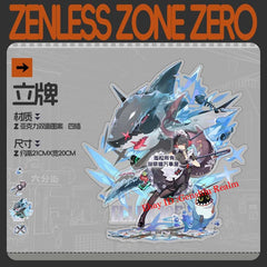 Anime Zenless Zone Zero Ellen Joe Large Acrylic Desktop Stand Figure Collection 07FC0E-D4 - KOEEK