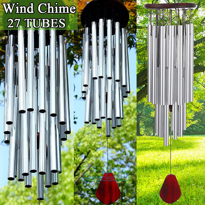 ny 35'' Stor Deep Resonance Serenity Metal Bell Wind Chimes Udendørs Home Decor US