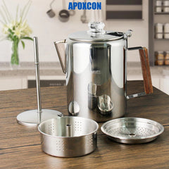 Coffee dripper with two heat-resistant reinforced glass knobs 07FC0E-D4 - KOEEK