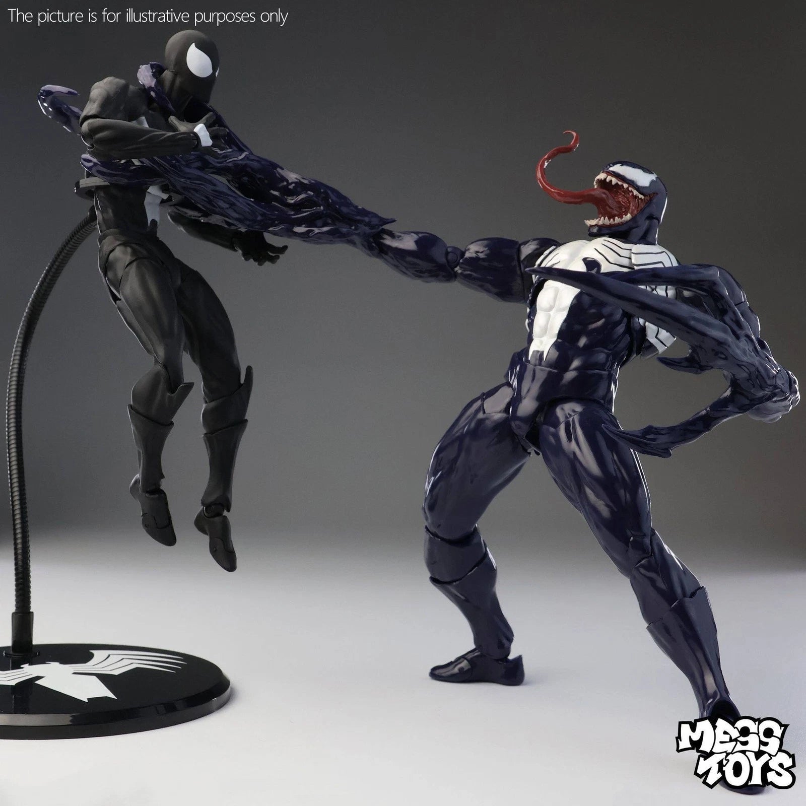 IN STOCK Mess Toys Venom Lethal Neighbor 1/12 Spider-Man Symbiote Action Figure MESS_TOYS - KOEEK