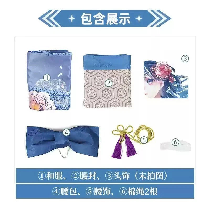 Anime My Happy Marriage Saimori Miyo Costume Womens Show Kimono Cosplay Full Set 07FC0E-D4 - KOEEK