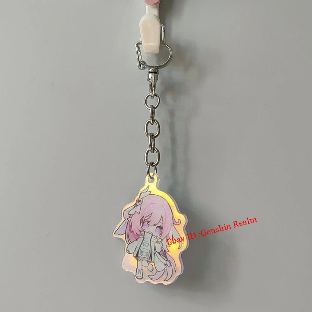 Anime Honkai Impact 3 Elysia Cute Acrylic Keychain Backpack Pendant Decor Gift 07FC0E-D4 - KOEEK