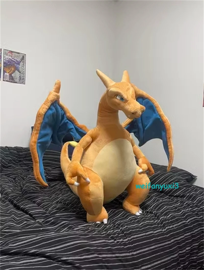 31" Charizard Plush Doll Cute Japan Anime Stuffed Toy Large Throw Pillow Gift 07FC0E-D4 - KOEEK