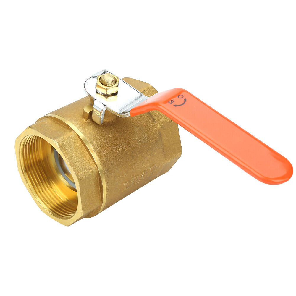 new 1pc DN50 2"BSP Brass Pipe Valve 1.6MPa Professional For Water Oil Gas koeek - KOEEK