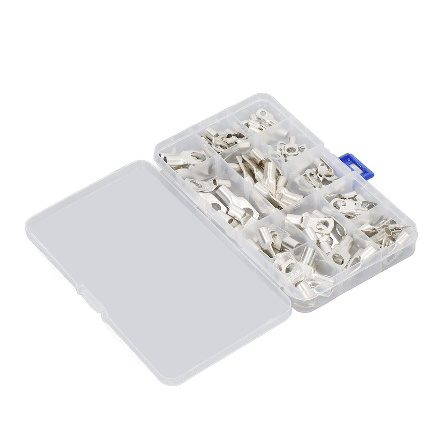 new 240Pcs Battery Cable End Copper SC Wires Lug Ring Lug Terminal With Storage Box koeek - KOEEK