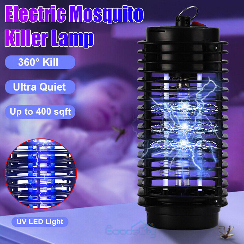 ny 1 ~ 4 STK Elektrisk Mygg Insekt Zapper Fly Bug Killer Trap LED-lampe Skadedyrkontroll