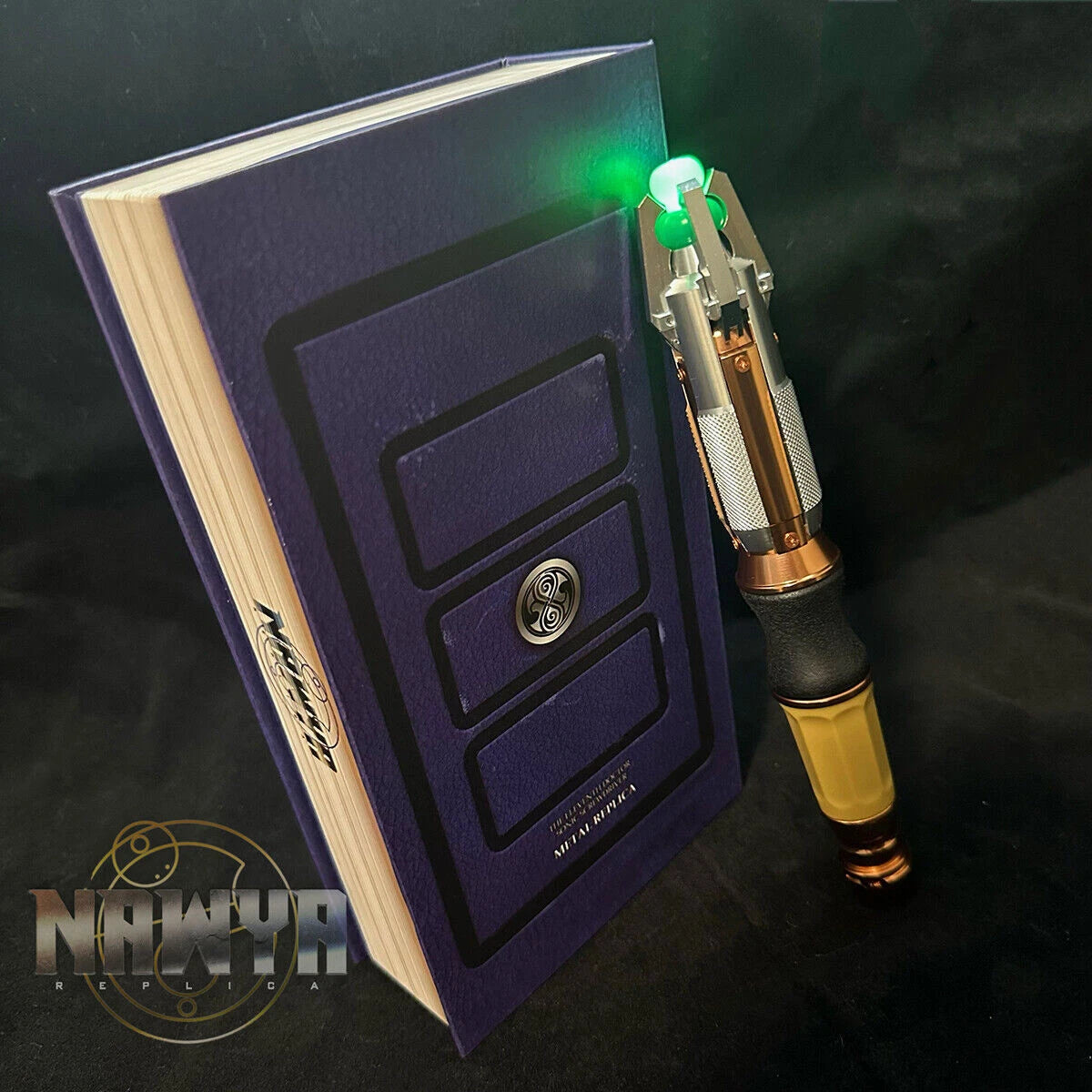 Doctor Who 11th Metal Sonic Screwdriver LED Colorful Light Cosplay Prop Replica 07FC0E-D4 - KOEEK
