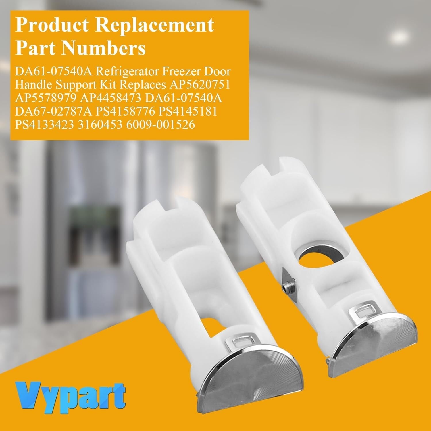 new DA61-07540A Door Handle Support Kit for Samsung Refrigerator - White 07FC0E-D4 - KOEEK
