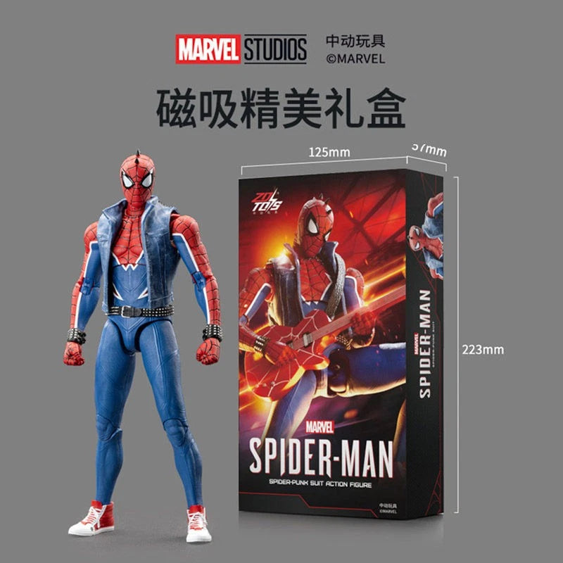 ZD Toys Marvel's Spider-Man Spider-Punk Suit 7" Action Figure in Stock 07FC0E-D4 - KOEEK