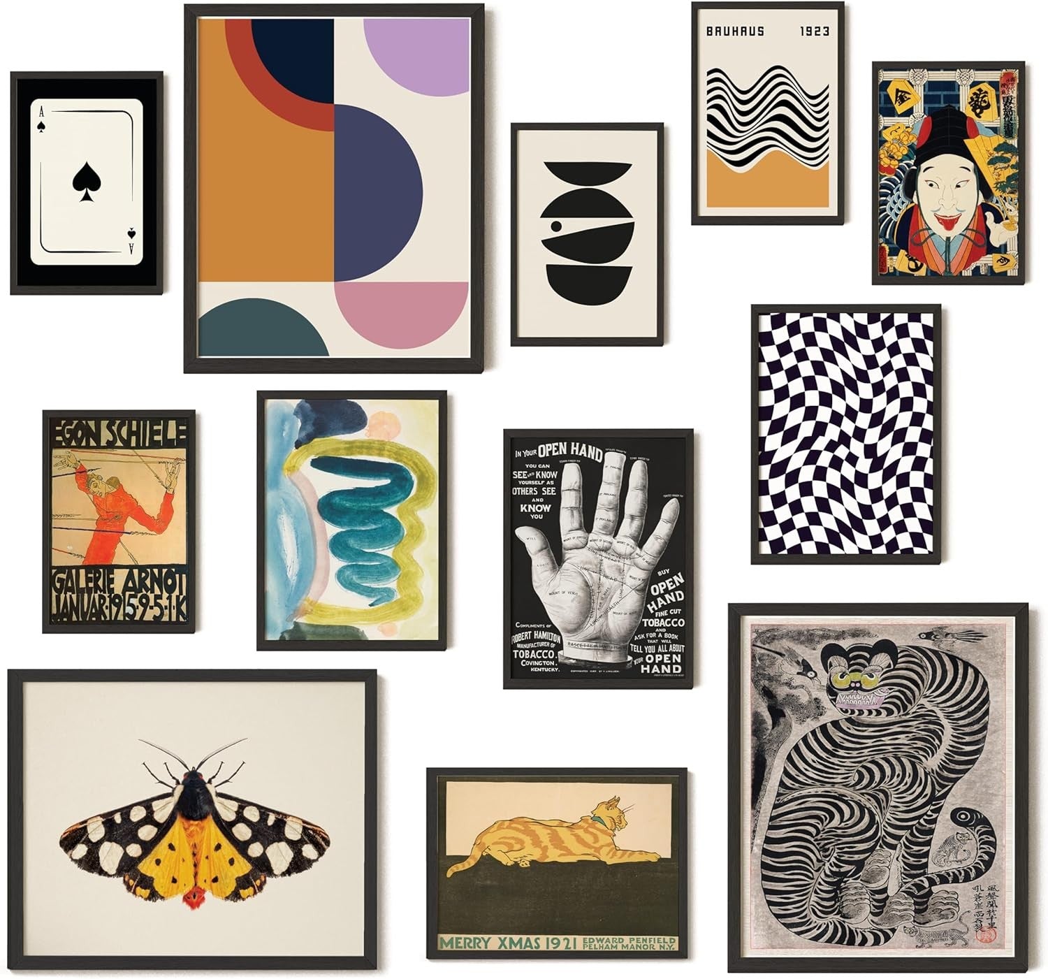 new 97 Decor Vintage Eclectic Wall Art Collage - Abstract UNFRAMED, 97 DECOR - KOEEK