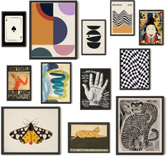 new 97 Decor Vintage Eclectic Wall Art Collage - Abstract UNFRAMED, 97 DECOR - KOEEK