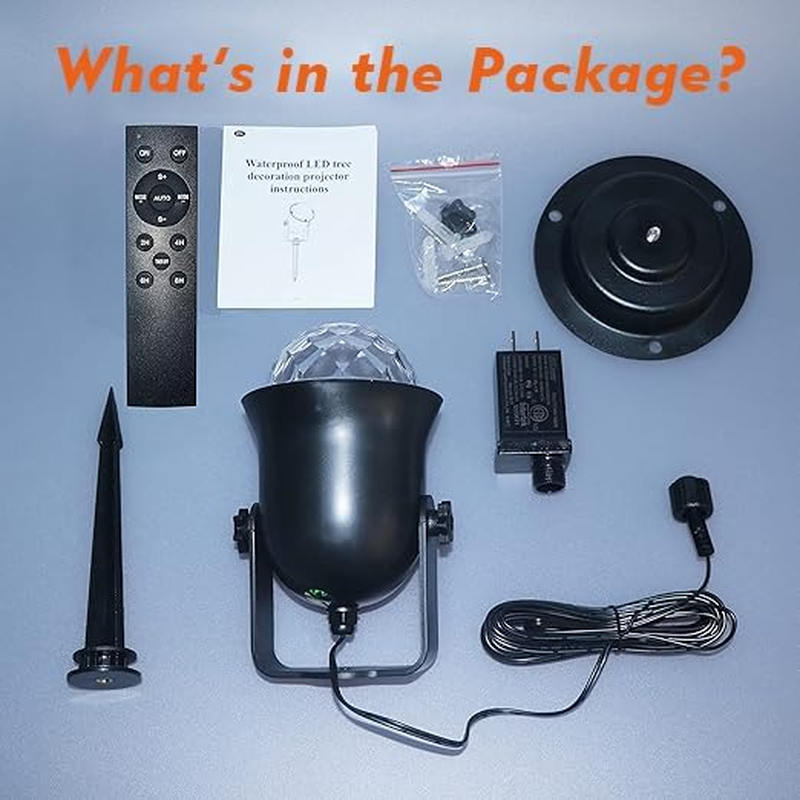 Christmas Halloween Outdoor Projector Lights, 15 Colors Water Wave Ocean Effect 07FC0E-D4 - KOEEK