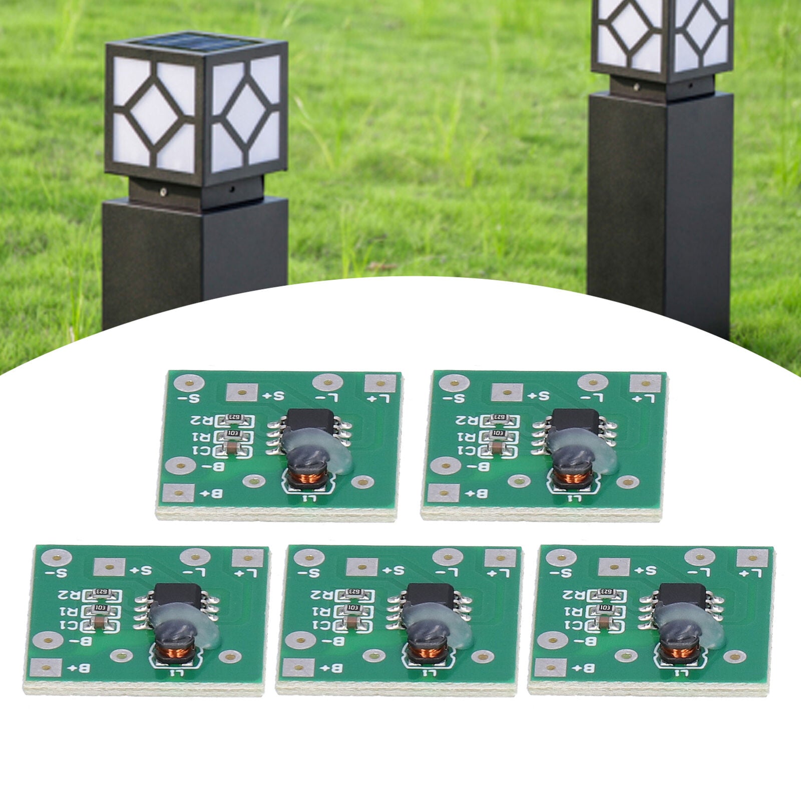 new 5pcs Solar Lamp   Controller Board Battery Charging Controller Module Board koeek - KOEEK