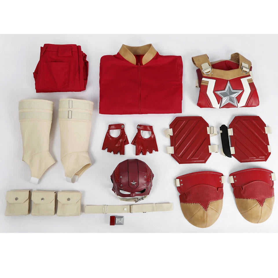 Thunderbolts Red Guardian Suit Alexei Shostakov Cosplay Costume With Hat Outfit✦ 07FC0E-D4 - KOEEK