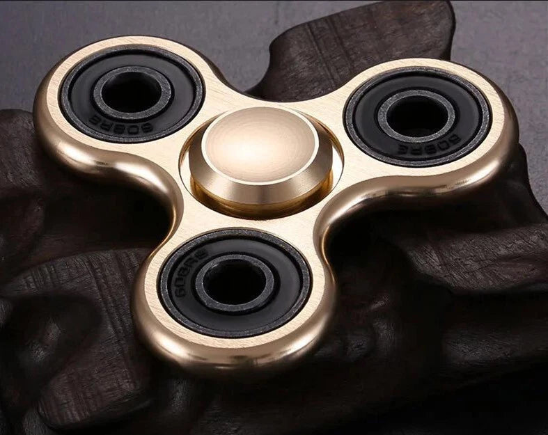 Three-wheel Fidget Alloy Finger Rotating Pressure Hand Table Toy EDC Adhd Autism 07FC0E-D4 - KOEEK