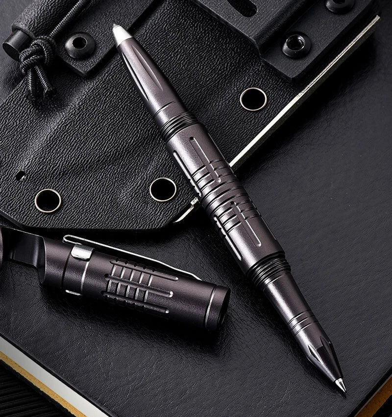 Aluminium Alloy Pocket Ball Pen Signature Tactical EDC Pen Mobile Phone Seat 07FC0E-D4 - KOEEK