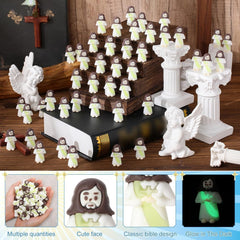 new 50 Pcs Luminous Mini Jesus Figures Figurines Glow in the Dark to White 07FC0E-D4 - KOEEK