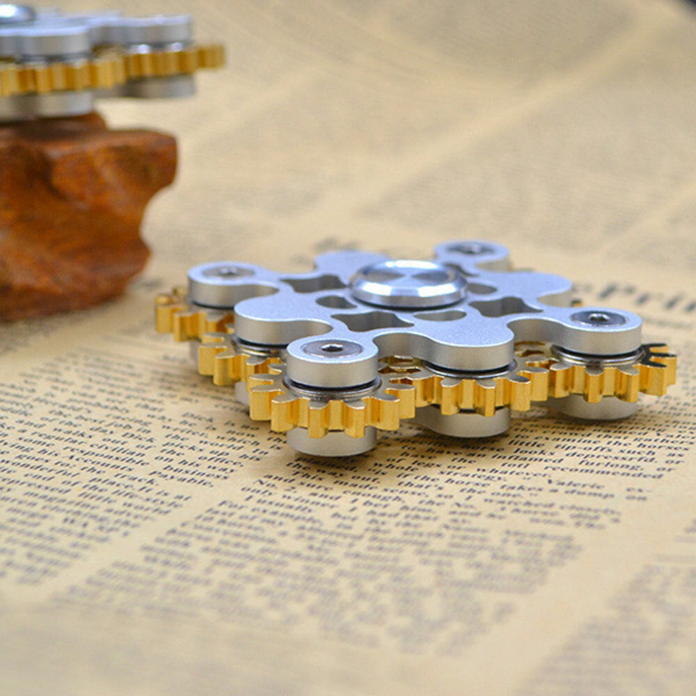 Nine-tooth Linkage Fingertip Toy Gyroscope Spinning Top Gearwheel Adult EDC Toy 07FC0E-D4 - KOEEK