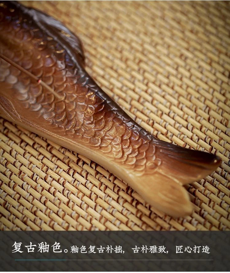 Ceramic Incense Holder Tea Ceremony Decor Home Indoor Sandalwood Stick Stand 07FC0E-D4 - KOEEK