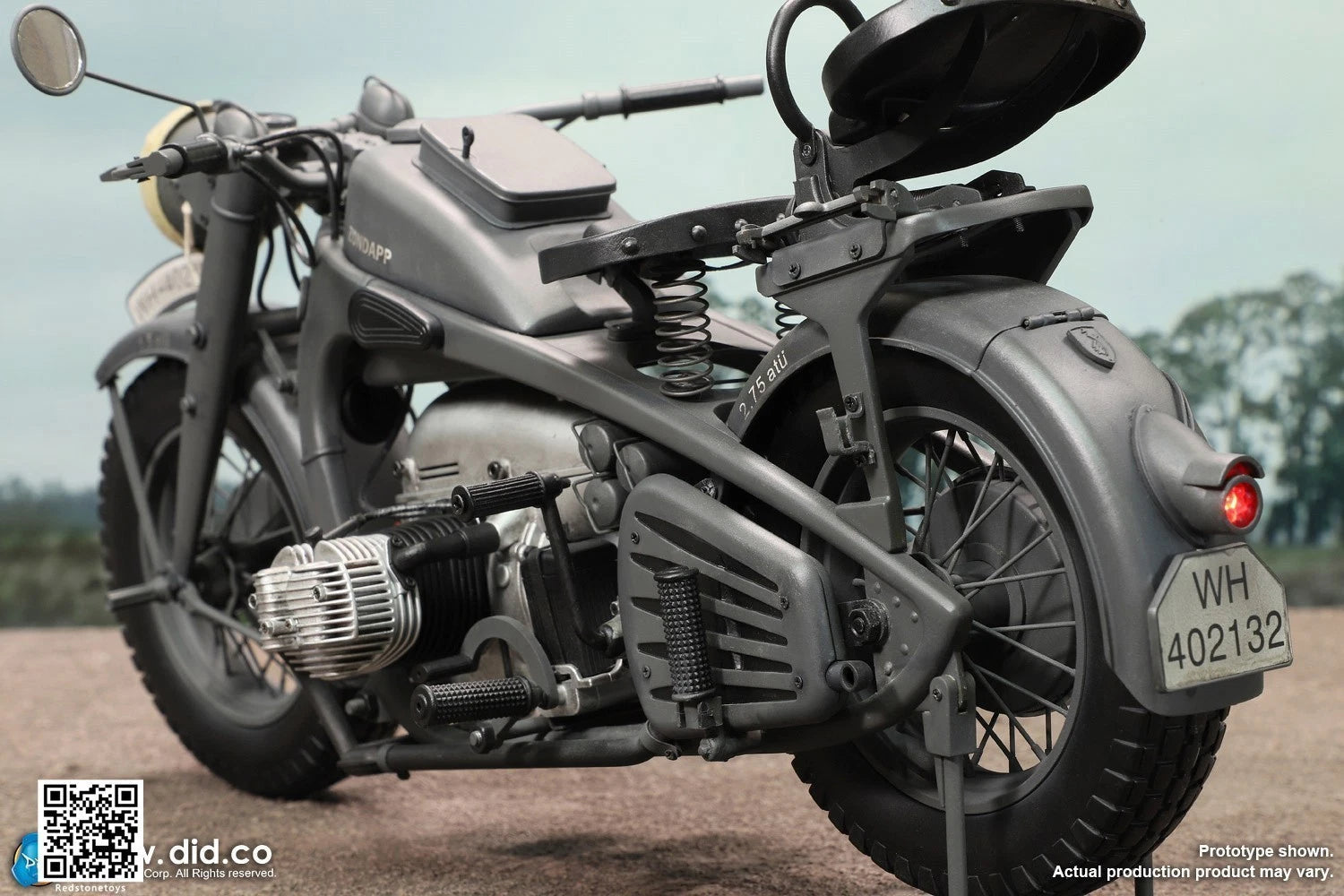 DID Motor Tricycle Motorcycle Model For 1/6 Action Figure Collection Gray Ver. DID - KOEEK