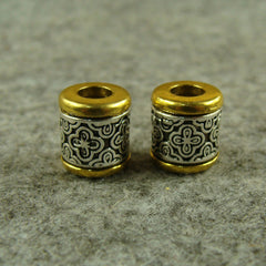 4pcs Bracelet Necklace Beads Lanyard Bead Knife Paracord Beads Beard Beads Toys 07FC0E-D4 - KOEEK