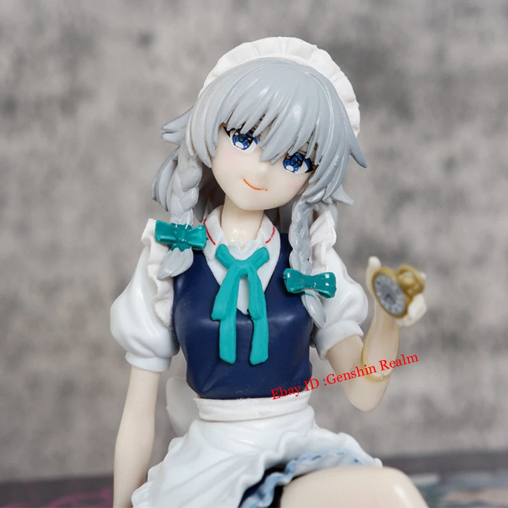Anime Touhou Project Izayoi Sakuya Pvc Figure Model Collection Decor Gift 07FC0E-D4 - KOEEK