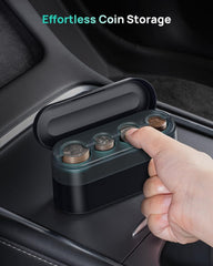 new HALOBLK Larger-Capacity Coin Holder for Car Change Organizer,... HALOBLK - KOEEK