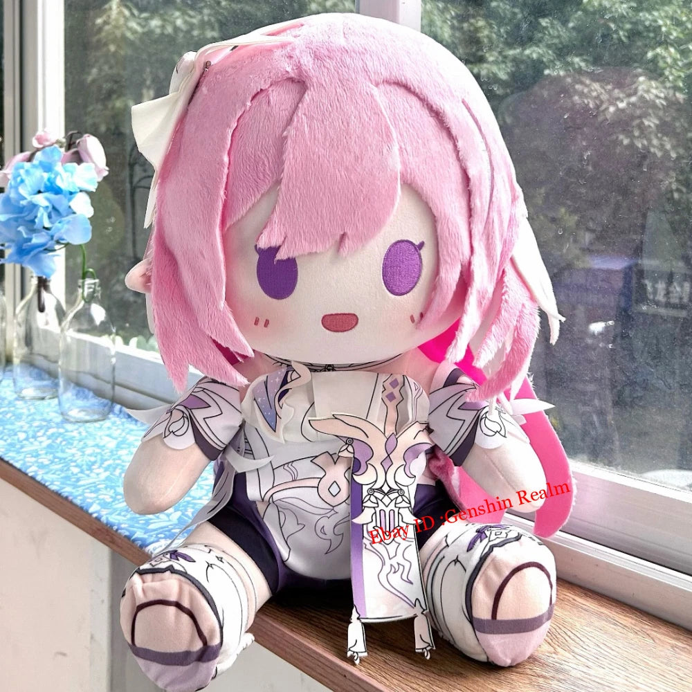 Anime Honkai Impact 3 Elysia Sitting Position Plush Toy Throw Pillow Gift 40cm 07FC0E-D4 - KOEEK