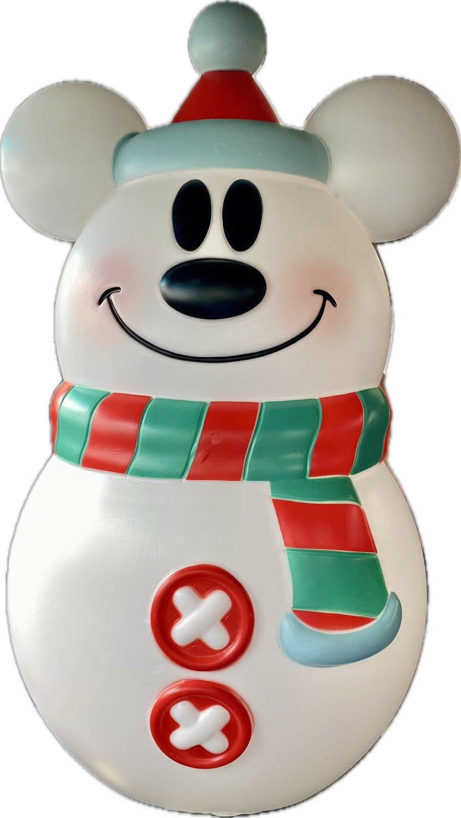 Disney 23” Mickey Mouse Holiday Christmas Lighted Snowman Lawn Blow Mold DISNEY - KOEEK