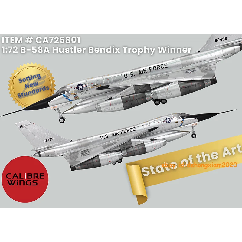 Calibre B-58 1:72 Supersonic Strategic Bomber Bendix Trophy Winner Dayton Museum 07FC0E-D4 - KOEEK
