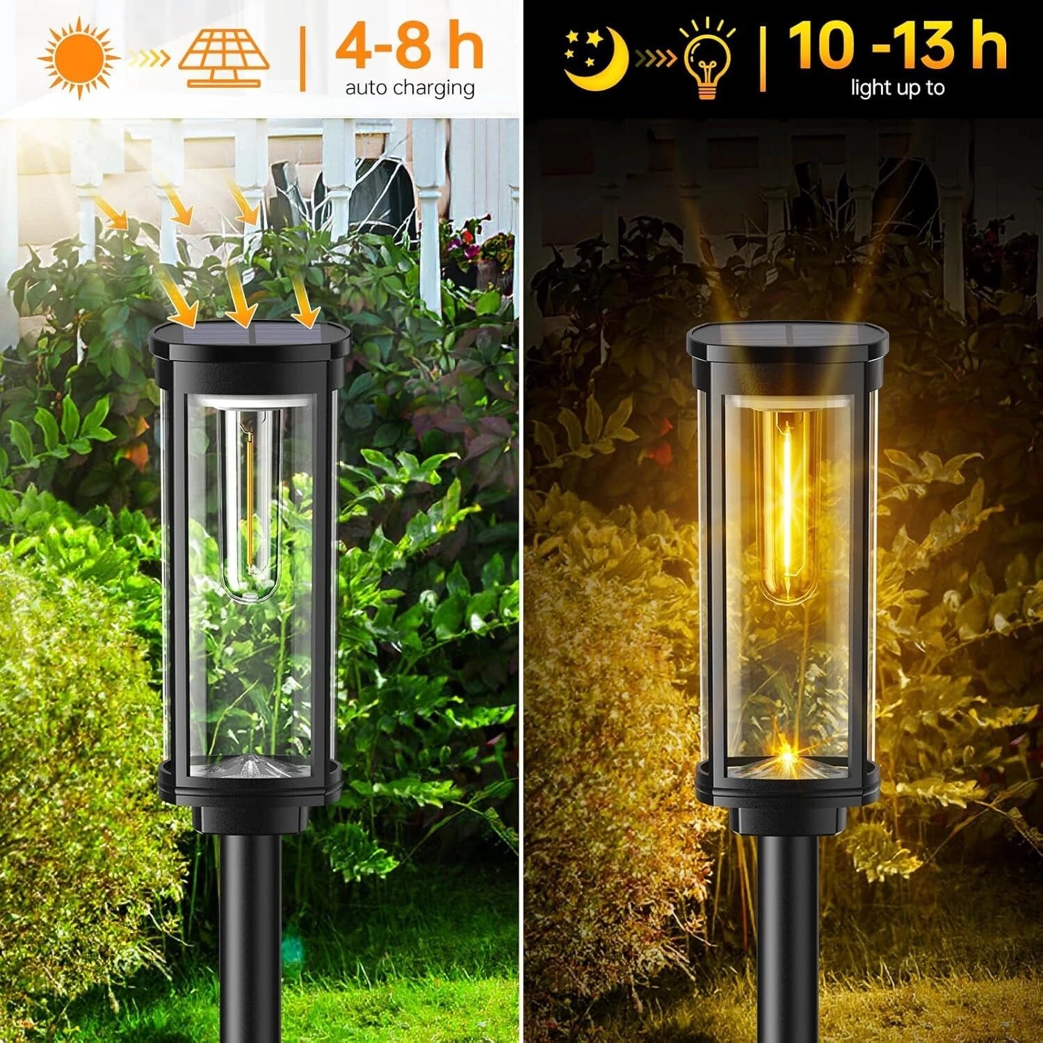 Solar Pavement Lights, Waterproof , Auto On/Off Solar Garden Lights 07FC0E-D4 - KOEEK