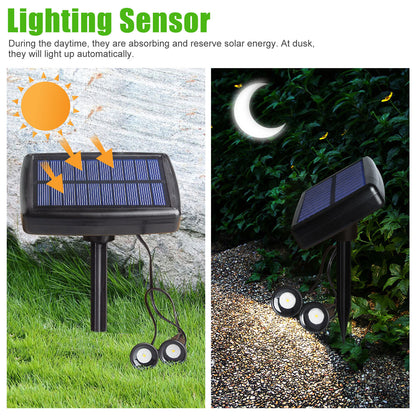 10 in 1 Solar LED Spot Light Outdoor Yard Landscape Spotlights Lamp Waterproof