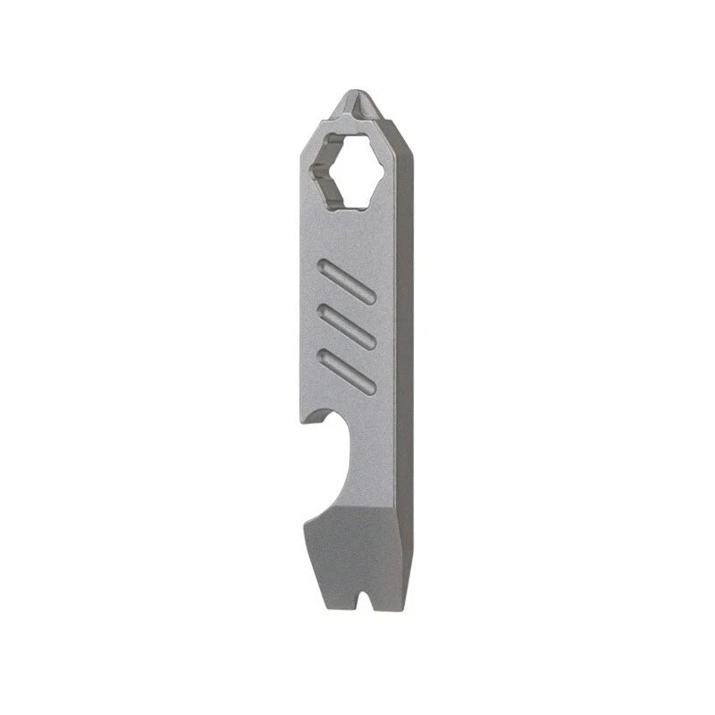 Mini Titanium Keychain Multi Tools Pry Bar Crowbar Opener Outdoor Pocket EDC 07FC0E-D4 - KOEEK