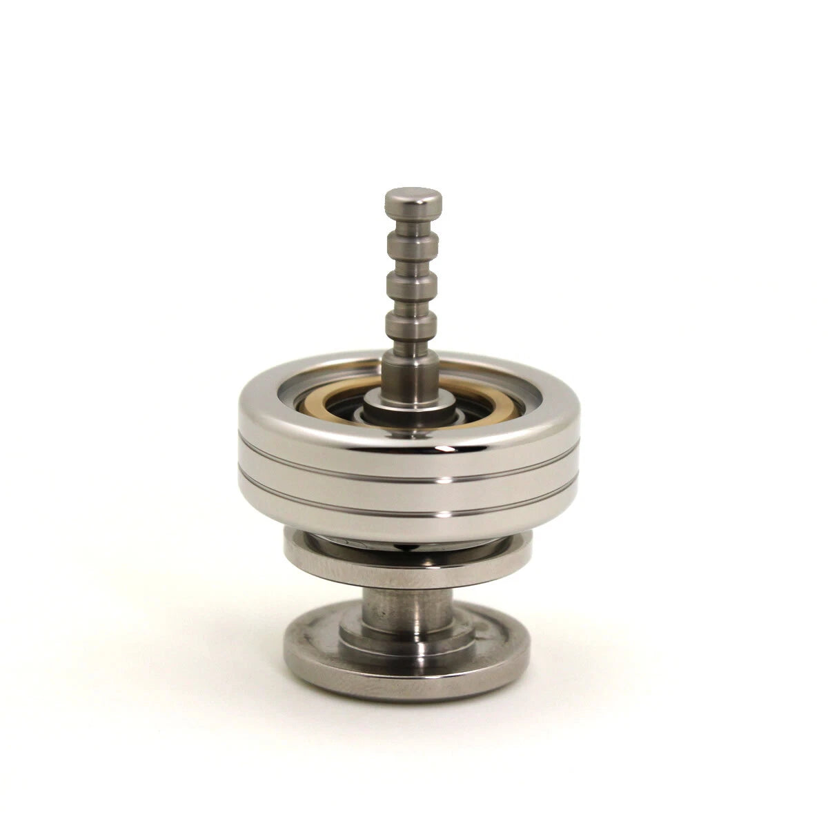 2 in 1 Spinning Top Spinner Creative Brass Ceramic Bead Super Precision EDC Toys 07FC0E-D4 - KOEEK