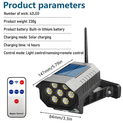 new Solar Security Lights 4 Head 90000LM Motion Sensor Lights Adjustable Flood Light